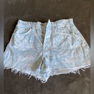 zara swirl shorts